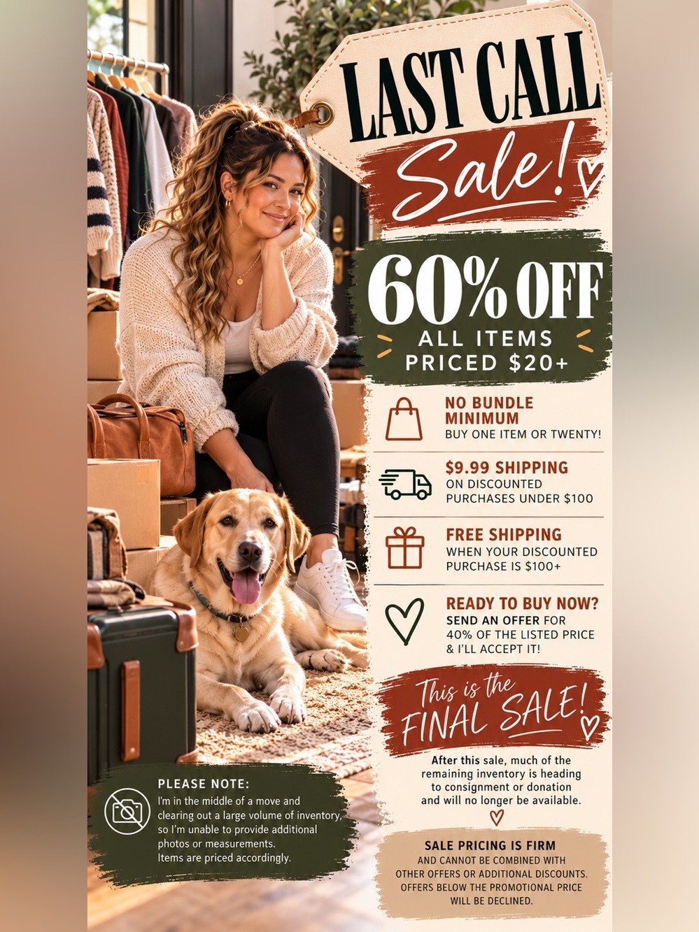 🔔 LAST CALL SALE! 60% OFF! 🔔